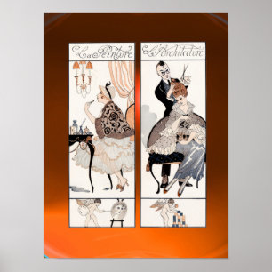 PÓSTER HAIR STYLIST, FASHION BEAUTY SALON FIGURA ARTISTA