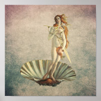 Hair Stylist Vintage Venus e Dourado Salão de Teso