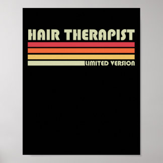 Poster Hair Therapist Hair Stylist Retro Hairdr