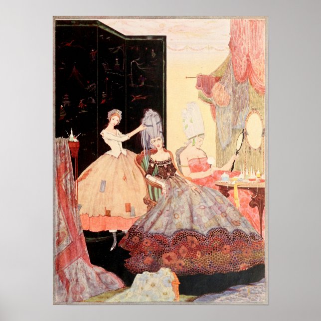 Poster Hairdresser - Imagem de Vintage (Frente)