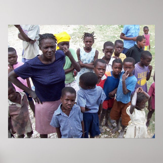 Poster Haiti face da fome (Frente)