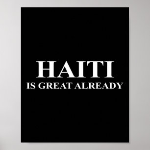 Poster Haiti já é ótimo - Engraçado Faça a América Trump 