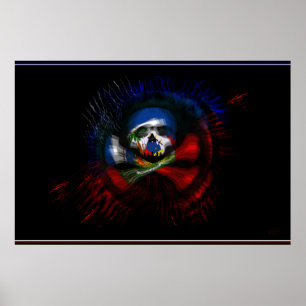 Poster Haitian War Flag