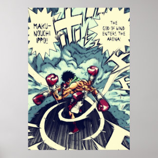Poster Hajime no Ippo Deus do Vento
