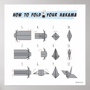 Poster Hakama Origami