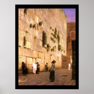 Póster HaKotel por Jean-LéonGérôme - cerca dos 1800s