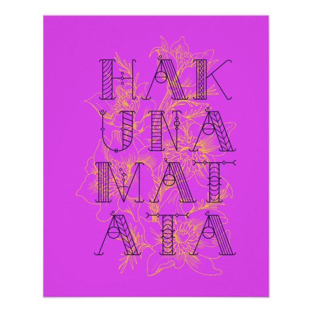 Póster Hakuna Matata (Frente)