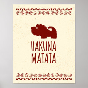 Poster Hakuna Matata Lion