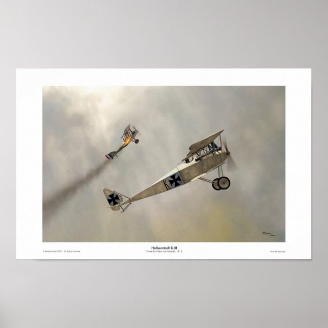 Poster Halberstadt D.III (Frente)