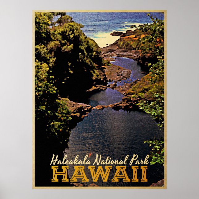 Poster Haleakala National Park Hawaii (Frente)