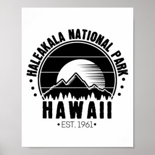 Poster Haleakala National Park Hawaii EUA