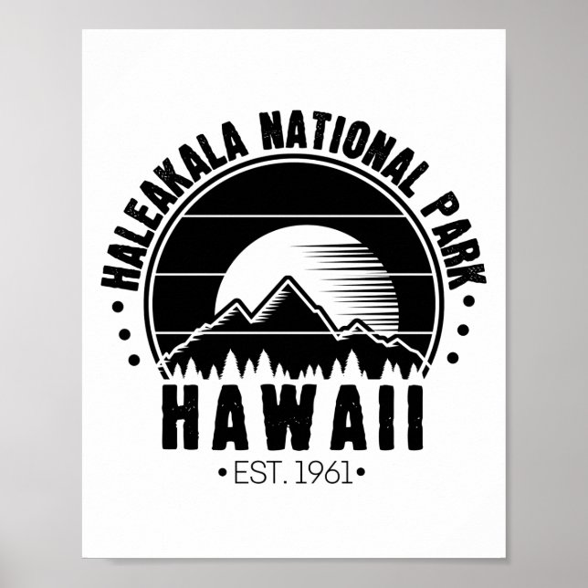 Poster Haleakala National Park Hawaii EUA (Frente)