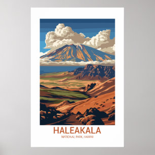 Poster Haleakala National Park Hawaii EUA