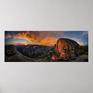 Poster Half Dome Sunset - Yosemite