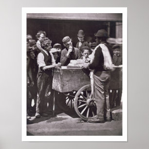 Póster Half Penny Ices, do Street Life in London, 187