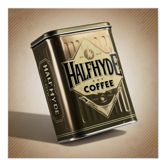 Póster Halfaldeído Café Co-Café Tin (Frente)