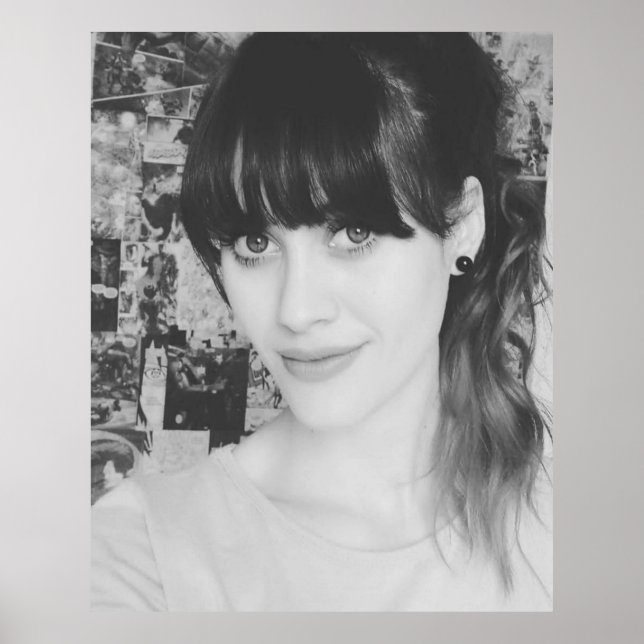 Poster HalfAngel66 preto e branco (Frente)