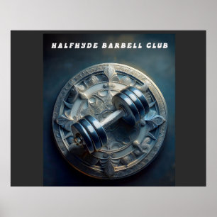 Poster halfído Barbell Club