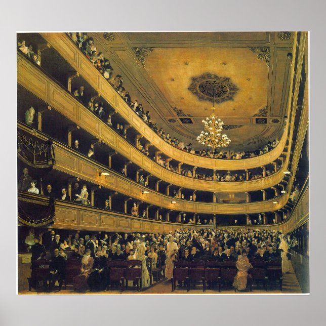 Poster Hall por Gustav Klimt (Frente)