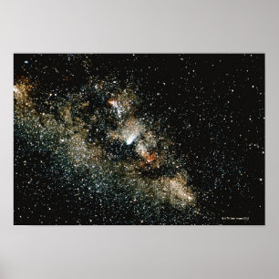 Poster Halleys Comet in the Milky Way