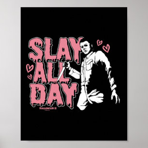 Poster Halloween 2 Dia de os namorados Michael Myers Slay