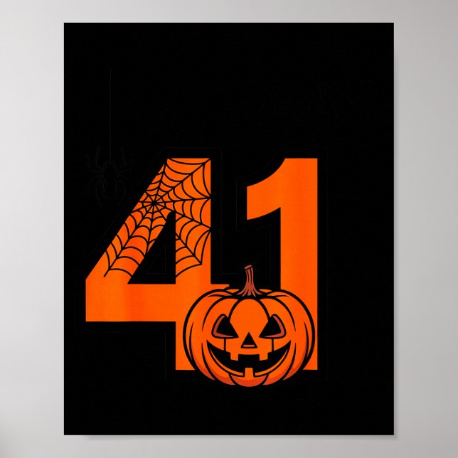 Poster Halloween 41 Quarenta e Um Quatro Meme Gíria Anive (Frente)