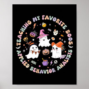 Poster Halloween Aba Bcba Rbt Analista de Comportamento G