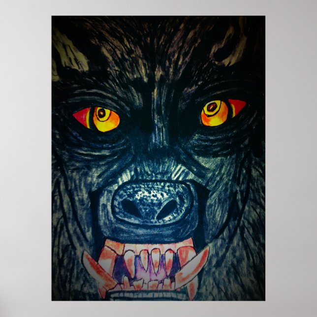 POSTER HALLOWEEN ALIMENTAR WEREWOLF (Frente)