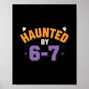 Poster Halloween Assombrado 67 Seis Sete Meme 1 (15)