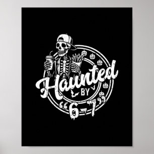 Poster Halloween Assombrado 67 Seis Sete Meme 1 (2)