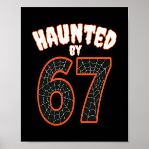 Poster Halloween Assombrado Assombrado 67 Número 67 Seis