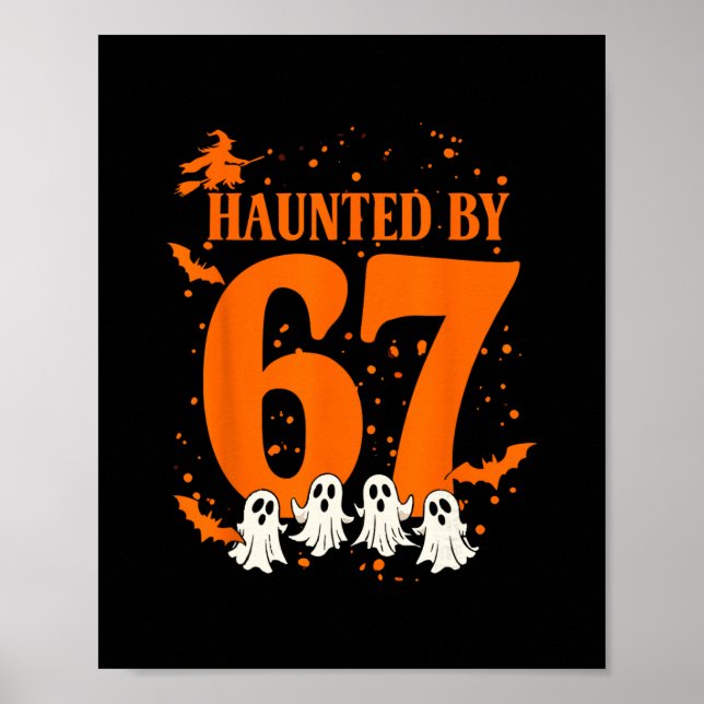 Poster Halloween Assombrado Assombrado 67 Número 67 Seis  (Frente)