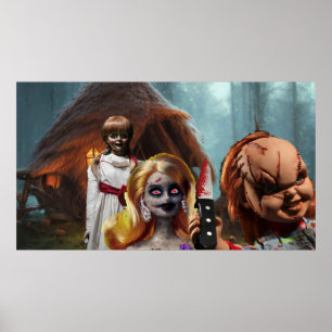 Poster Halloween assustador.