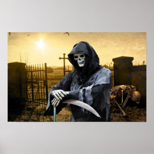 Poster Halloween assustador.
