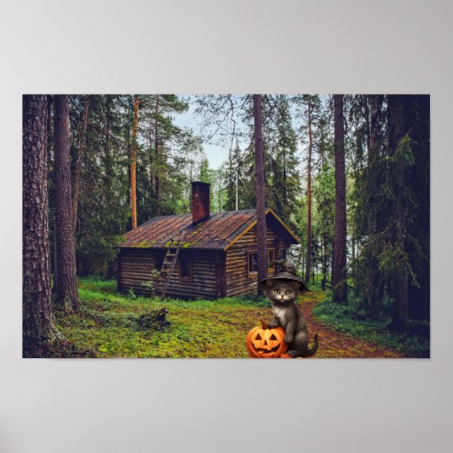 Poster Halloween assustador. (Frente)