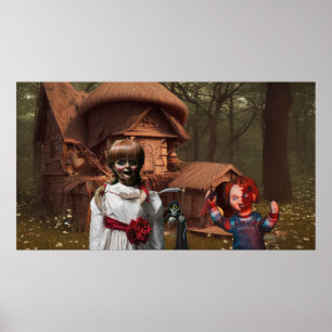 Poster Halloween assustador.