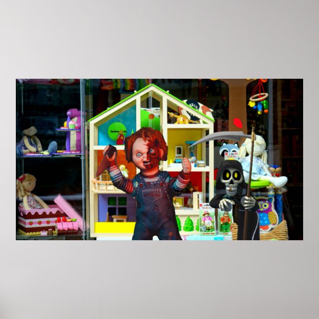 Poster Halloween assustador. (Frente)