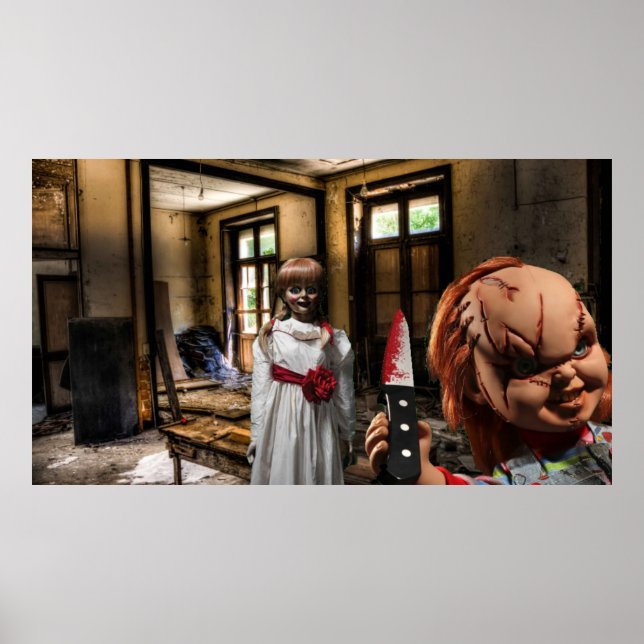 Poster Halloween assustador. (Frente)