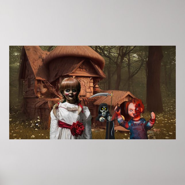 Poster Halloween assustador. (Frente)