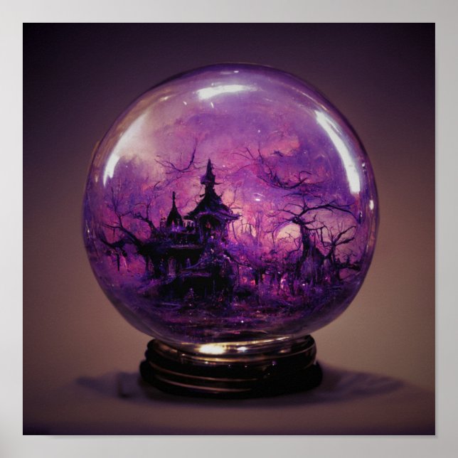 Poster Halloween assustador Casa Assombrada (Frente)