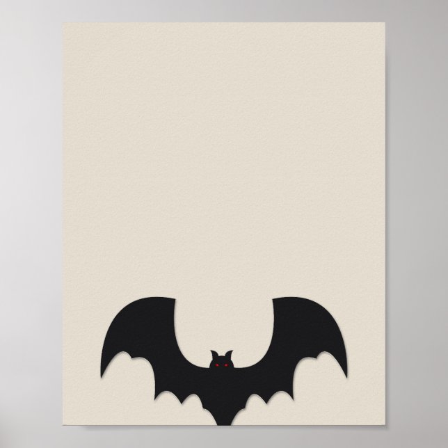 Poster Halloween bat (Frente)