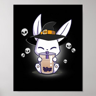 Poster Halloween Bo Bunny Kawaii Anime Bruxa Bunny Bo