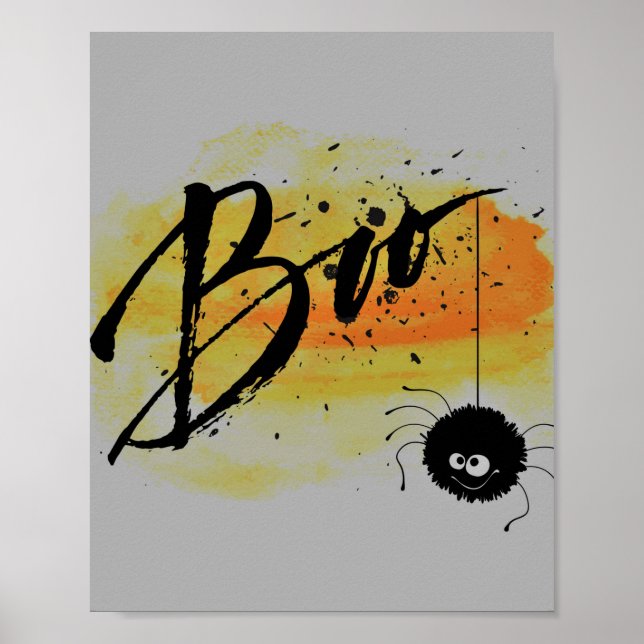 Poster Halloween Boo (Frente)