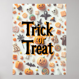 Poster Halloween Candies
