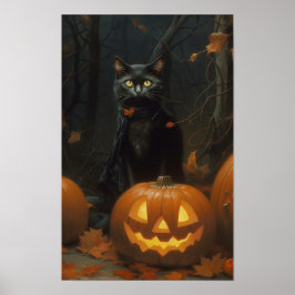 Poster Halloween Cat