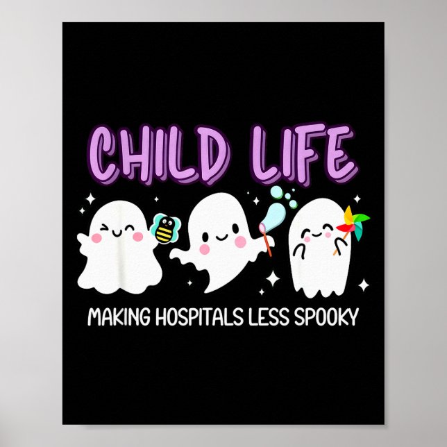 Poster Halloween Child Life Specialist, Fall Child Life S (Frente)