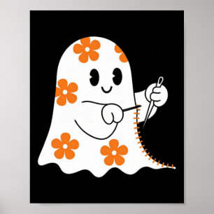 Poster Halloween Costume Costume Fazendo Ghost Boo Engraç