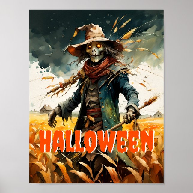 Poster Halloween Creepy Scarecrow (Frente)