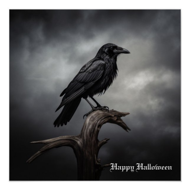 Póster Halloween Crow (Frente)
