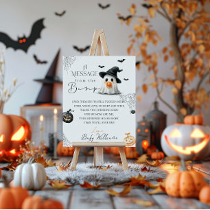 Poster Halloween de Chá de fraldas de Boo Bonito